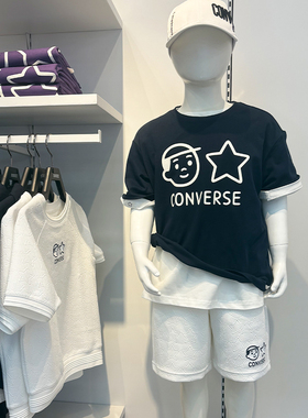 CONVERSE匡威Noritake联名款25年夏季男女童针织短袖CV2522221