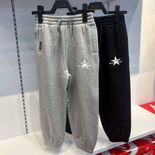 男女童时尚舒适针织抓绒运动裤