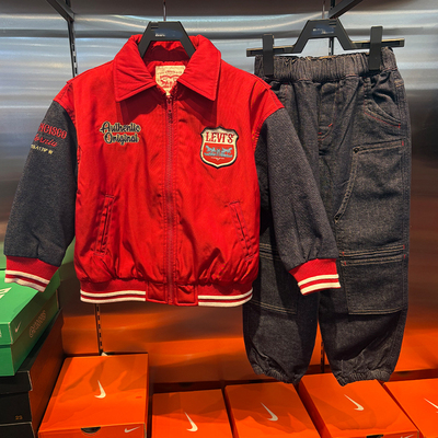 李维斯26年春款拼色夹棉夹克外套