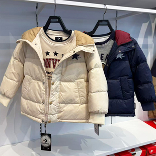 CONVERSE匡威25年冬季男女童加厚保暖舒适羽绒服外套 CV2532367