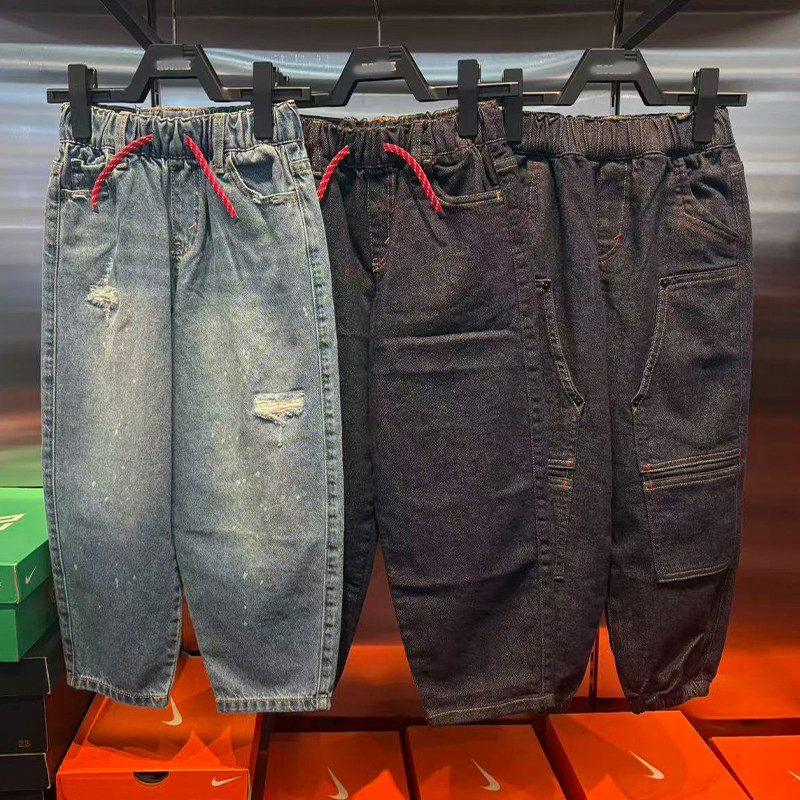 Levis李维斯26年春款儿童时尚休闲松紧腰宽松直筒牛仔裤LV2612039,童装/婴儿装/亲子装,裤子,淘宝优惠券,粉丝福利购,淘宝优惠卷