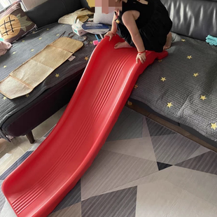 儿童室内沙发床沿滑滑梯宝宝阳台加厚塑料滑梯升降滑板玩具收纳