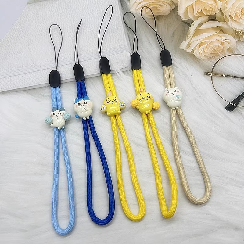 彩色挂绳卡通吉伊卡哇手腕挂绳饰