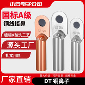 DT铜鼻子镀锡堵油线耳电缆线端子紫铜接头10 500平方