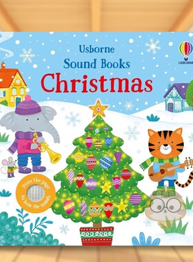 【预售】【有声书】圣诞节【Sound Books】Christmas 英文儿童趣味3-6岁纸板书Sam Taplin and Jo Rooks进口原版书Usborne childr
