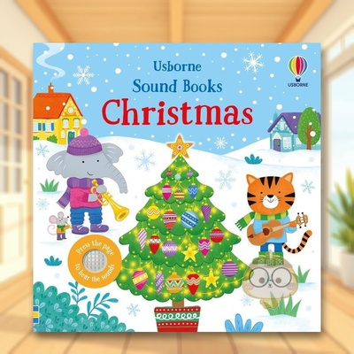 【预售】【有声书】圣诞节【Sound Books】Christmas 英文儿童趣味3-6岁纸板书Sam Taplin and Jo Rooks进口原版书Usborne childr
