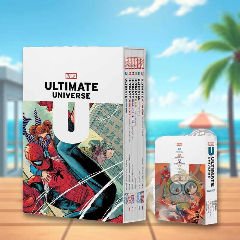 【现货】宇宙:入侵 盒装 Ultimate Universe 原版英文漫画书 蜘蛛侠X战警黑豹金刚狼 漫威重磅作品进口书籍图书外版正版