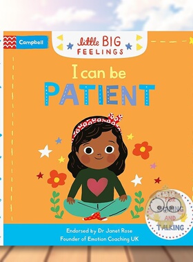 【预售】我可以有耐心英文儿童绘本自我认知情绪管理进口原版外版书纸板书3-6周岁【Little Big Feelings】I Can Be PatientCamp书