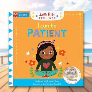 【预售】我可以有耐心英文儿童绘本自我认知情绪管理进口原版外版书纸板书3-6周岁【Little Big Feelings】I Can Be PatientCamp书