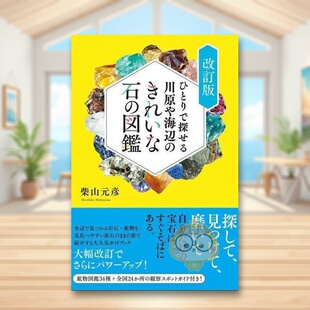 图书外版 改訂版 河岸和海边 図鑑 きれいな石 书籍ひとりで探せる川原や海辺 进口原版 日文艺术图鉴日版 美丽石头图鉴 预售
