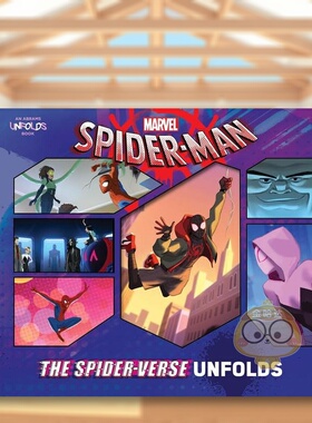 【现货】蜘蛛侠：手风琴式折页书英文儿童绘本IP系列进口原版外版书精装3-6周岁【Unfolds Book】Spider-Man UnfoldsAbramsAbrams