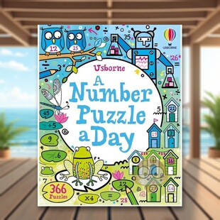 Clarke进口原版 books书籍 children’s Puzzle 预售 一天一个数字谜英文儿童趣味Phillip 3岁 书平装 Usborne 6岁A Day Number