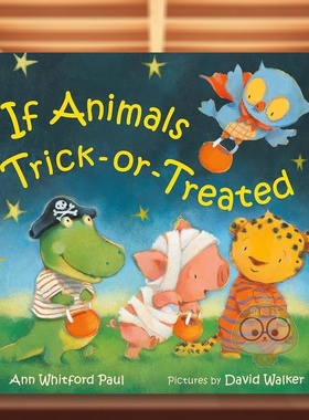 【预售】【拟人动物睡前故事】不给糖就捣蛋英文儿童绘本IP系列进口原版外版书纸板书3-6周岁【If Animals Kissed Good Night】T书