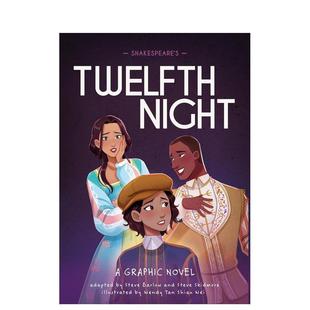 【预售】莎士比亚《第十二夜》 图像小说 【Classics in Graphics】 原版英文儿童漫画 世界名著改编漫画 轻松趣味阅读文学经典进