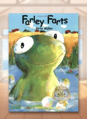【预售】青蛙法利放屁不停Farley Farts英文儿童绘本自我认知情绪管理6-9岁精装进口原版书Bruno Hachler NorthSouth Books书籍图