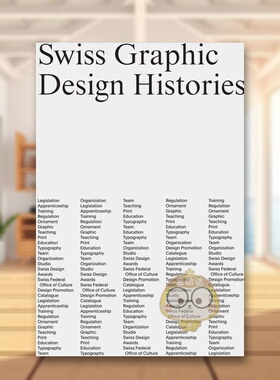 【预售】瑞士平面设计史英文数字媒体平面设计平装进口原版外版书籍Swiss Graphic Design Histories图书正版