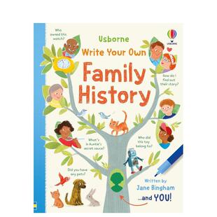 【预售】我的家史我来写 Write Your Own Family History 原版英文儿童趣味进口书籍图书外版正版读物