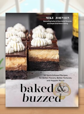 【预售】烘焙与微醺 Baked & Buzzed 原版英文餐饮生活美食进口书籍图书外版正版