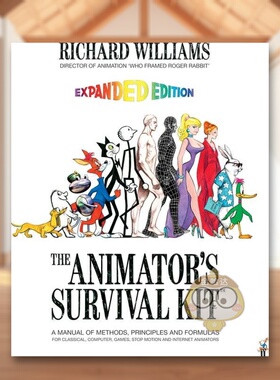 【现货】动画师的生存工具包步行The Animator’s Survival Kit英文艺术技法与入门赏析Richard E WilliamsFaber & Faber简装进口