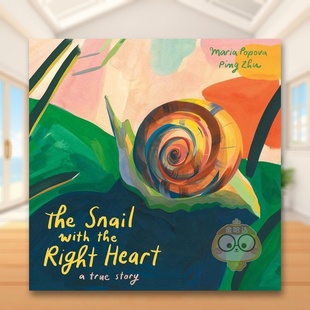 and 心有灵犀 with Snail Right Popova Ping Maria 蜗牛The 9岁平装 Heart英文儿童绘本动物生态环保6 书 Zhu进口原版 the 现货