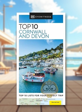 【预售】【DK视界】康沃尔和德文郡十景英文旅行进口原版外版书平装14岁以上【DK Eyewitness】Top 10 Cornwall and Devon DK Ey书