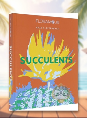 【预售】多肉英文摄影综合作品进口原版外版书精装14岁以上【Floramour】Succulents Anja Klaffenbach teNeues书籍图书正版
