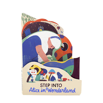 【现货】英文原版【异形书】爱丽丝梦游仙境 Alice In Wonderland 创意装帧 互动纸板翻翻书绘本 经典童话故事 3-6岁进口儿童图书