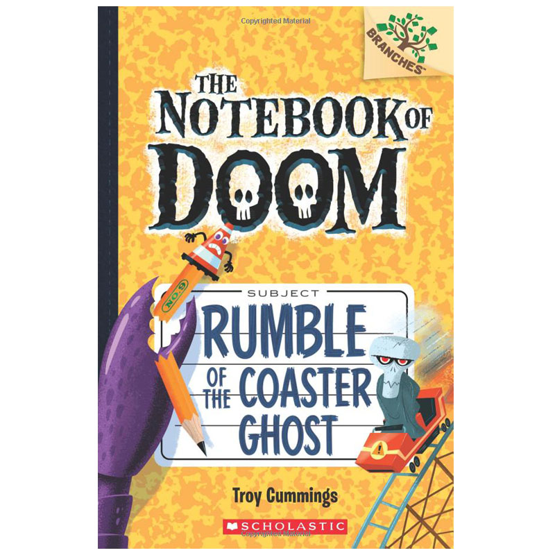 【现货】英文儿童桥梁书NOTEBOOK OF DOOM, THE#9: RUMBLE OF THE COASTER GHOST末日笔记9：过山车怪的轰鸣声