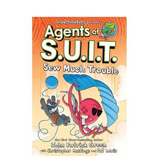 【预售】【调查员:西装特工】卷4:麻烦多多 Investigators: Agents of S.U.I.T. 原版英文儿童漫画进口书籍图书外版正版读物