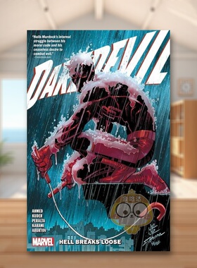【预售】【Marvel】夜魔侠卷1地狱崩塌英文漫画简装进口原版书Daredevil Vol. 1: Hell Breaks Loose AHMED  SALADIN书籍图书外版