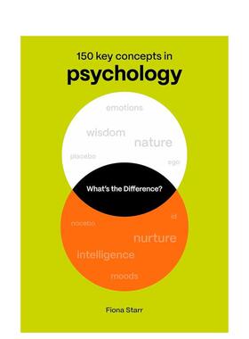 【预售】【概念对比读物】心理学：150个关键概念 Psychology: 150 Key Concepts in Psychology 原版英文社会科学