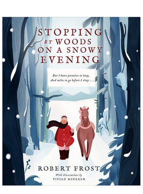 【现货】Stopping By Woods on a Snowy Evening 雪夜林畔小驻