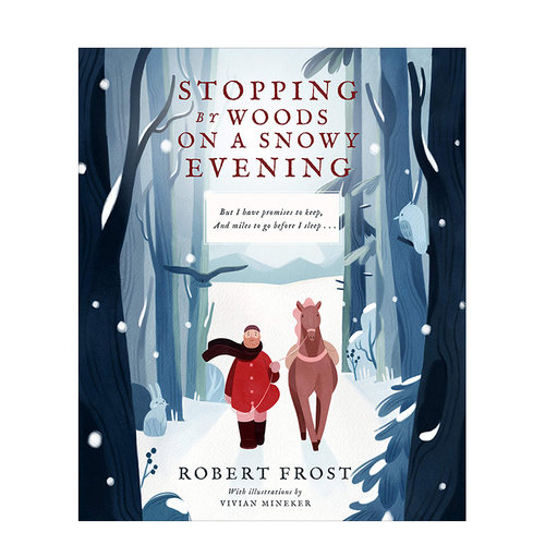 【现货】Stopping By Woods on a Snowy Evening 雪夜林畔小驻
