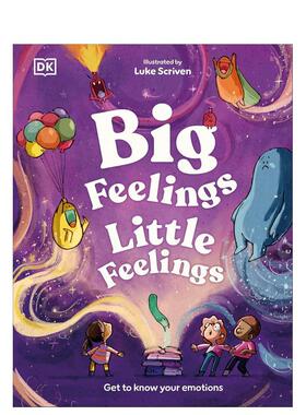 【预售】大大小小的情绪：认识你的情感世界 Big Feelings， Little Feelings 原版英文儿童绘本进口书籍图书外版正版