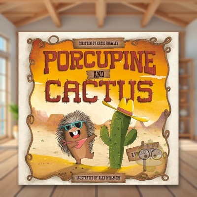 【预售】豪猪和仙人掌英文儿童绘本人际关系进口原版外版书FRAWLEY精装3岁-6岁PorcupineAndCactusFlamingo书籍图书正版