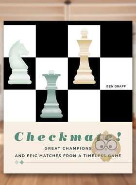 【预售】将军！永恒棋局中的伟大与史诗对决 Checkmate!  原版英文运动进口书籍图书外版正版