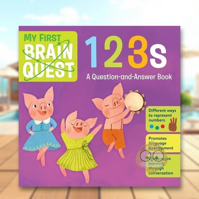 【预售】【初尝智力探索】数字My First Brain Quest 123s英文儿童语言概念启蒙3-6岁纸板书进口原版书Workman Publishing Workma