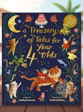 【现货】4岁孩童故事宝库A Treasury of Tales for Four-Year-Olds英文儿童故事3-6岁精装Heidi Griffiths进口原版书Frances Linc