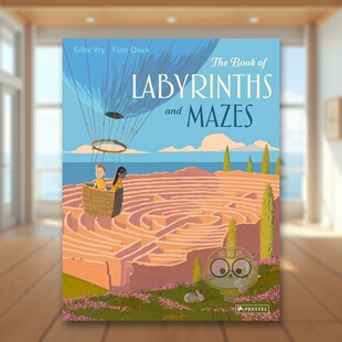 【现货】迷宫与迷宫之书The Book of Labyrinths and Mazes英文儿童艺术启蒙6-9岁精装Finn Dean进口原版书Prestel374741书籍图书