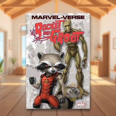【预售】【Marvel】漫威火箭浣熊与格鲁特英文漫画平装进口原版书MARVEL-VERSE: ROCKET & GROOT Young Skottie Loveness书籍图书