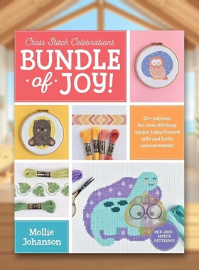 【现货】十字绣活动欢乐的束缚！Cross Stitch Celebrations英文手工制作Mollie Johanson平装Voyageur Press进口原版书76037书籍