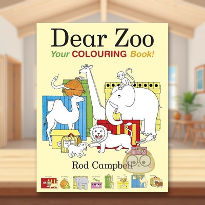 【预售】亲爱的动物园：你的涂色书英文儿童趣味进口原版外版书平装6-9岁Dear Zoo: Your Colouring BookRod CampbellMacmillan书