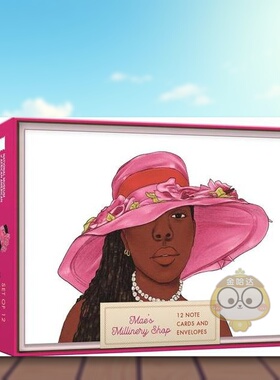 【预售】女帽店备注卡：12张适合场合的卡片 时装设计师Mae Reeves的传奇英文生活综合进口原版外版书014岁以上Mae's Millinery书