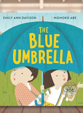【预售】蓝色雨伞（平装版）2019世界插画奖入围插画师Momoko Abe英文儿童绘本插画师进口原版外版书平装3-6周岁The Blue Umbrel书