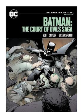 【预售】蝙蝠侠猫头鹰法庭(DC漫画精编版) Batman:The Court of Owls Saga 英文漫画书原版进口图书平装美漫书籍 Snyder, Scott
