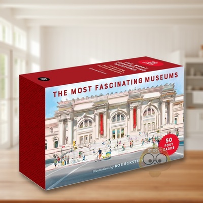 【预售】北美博物馆奇观明信片集：50张典藏版 The Most Fascinating Museums Postcards  原版明信片进口书籍图书外版正版