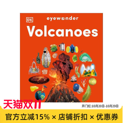 【预售】火山Volcanoes【视觉奇观Eyewonder】 英文进口原版儿童绘本图书 DK外文正版