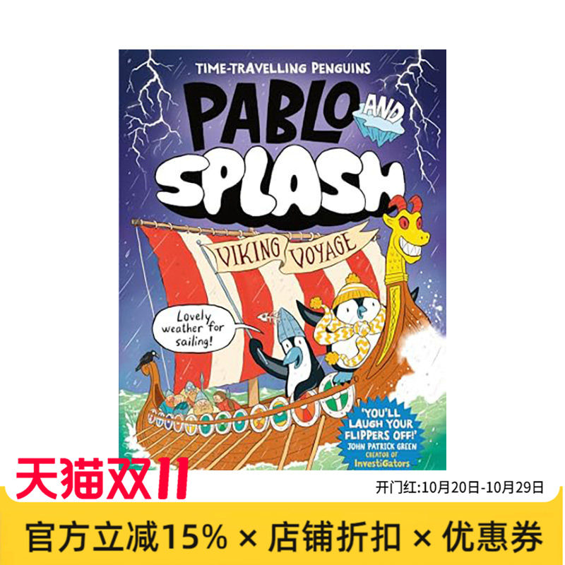 【现货】（预计6月出版）巴勃罗与斯普莱什：维京探险记 Pablo and Splash: Viking Voyage 原版英文儿童漫画 爆笑儿童桥梁漫画进