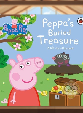 【现货】小猪佩奇佩奇埋藏的宝藏英文儿童立体进口原版书Peppa Pig: Peppa's Buried Treasure纸板书1岁(含)-3岁(含)LadybirdLad书