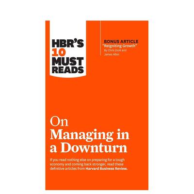 【现货】【哈佛商业评论10系列】on Managing in a Downturn 低迷时期如何管理 英文原版图书籍进口正版Harvard Business Review